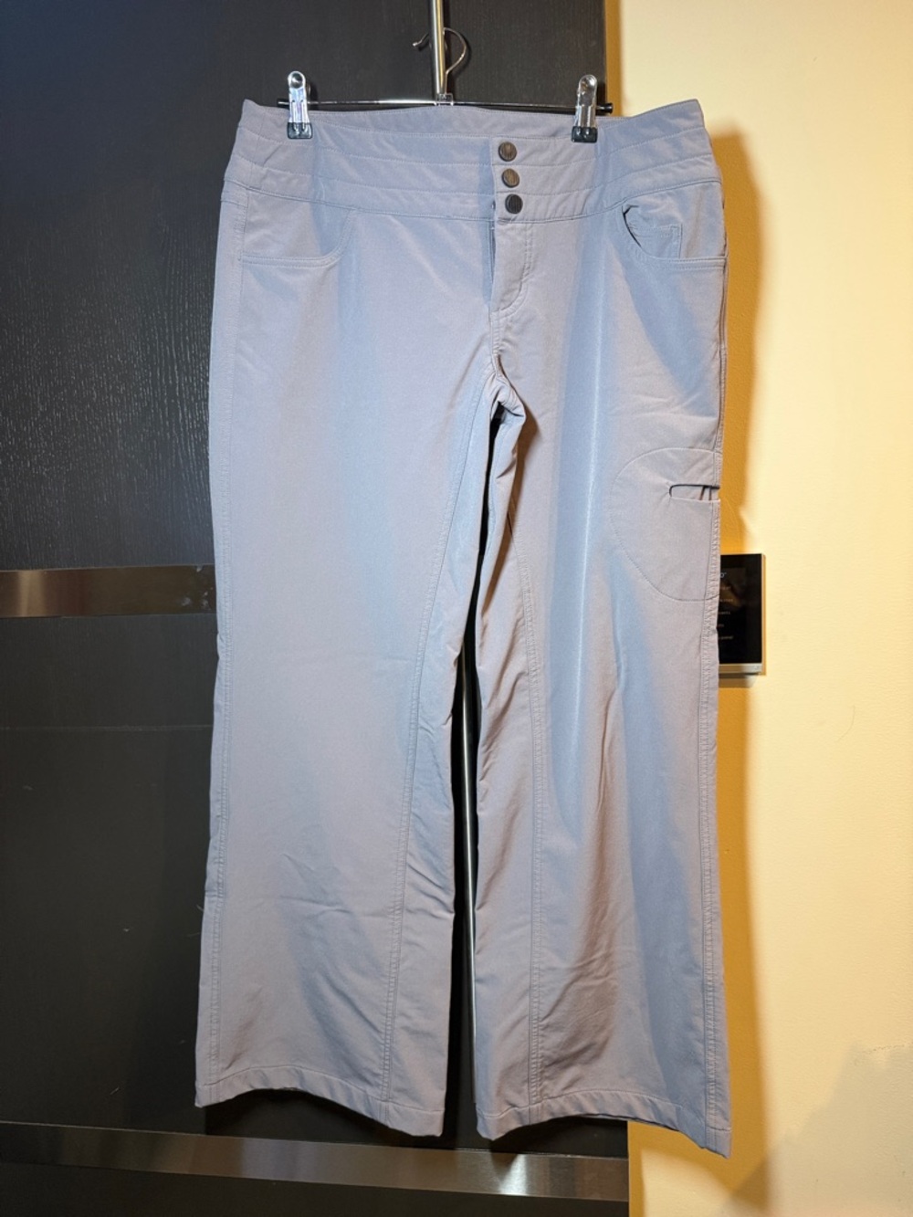 lululemon athletica Light Gray Stretch Cargo Track Pants
